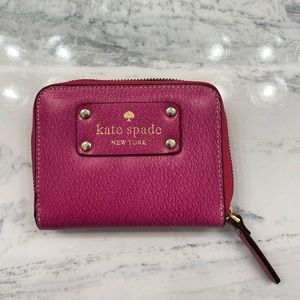 Kate spade hot pink small card holder